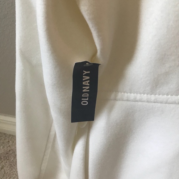 Old Navy White Peacoat. Size Small - Picture 4 of 4